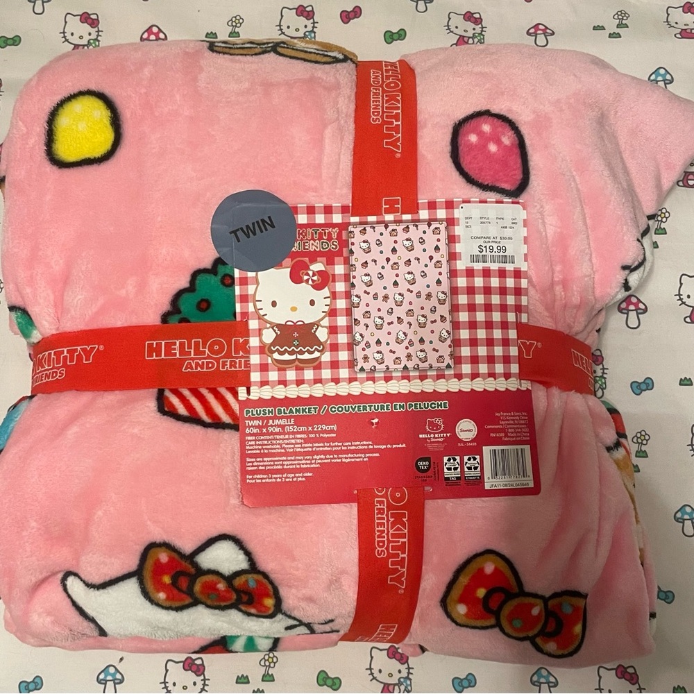 Hello Kitty Candyland Christmas Blanket